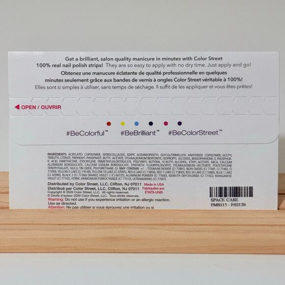 New Color Street “Space Case” Metalic Galactic Blue Shimmer Nail Strips - Picture 3 of 7